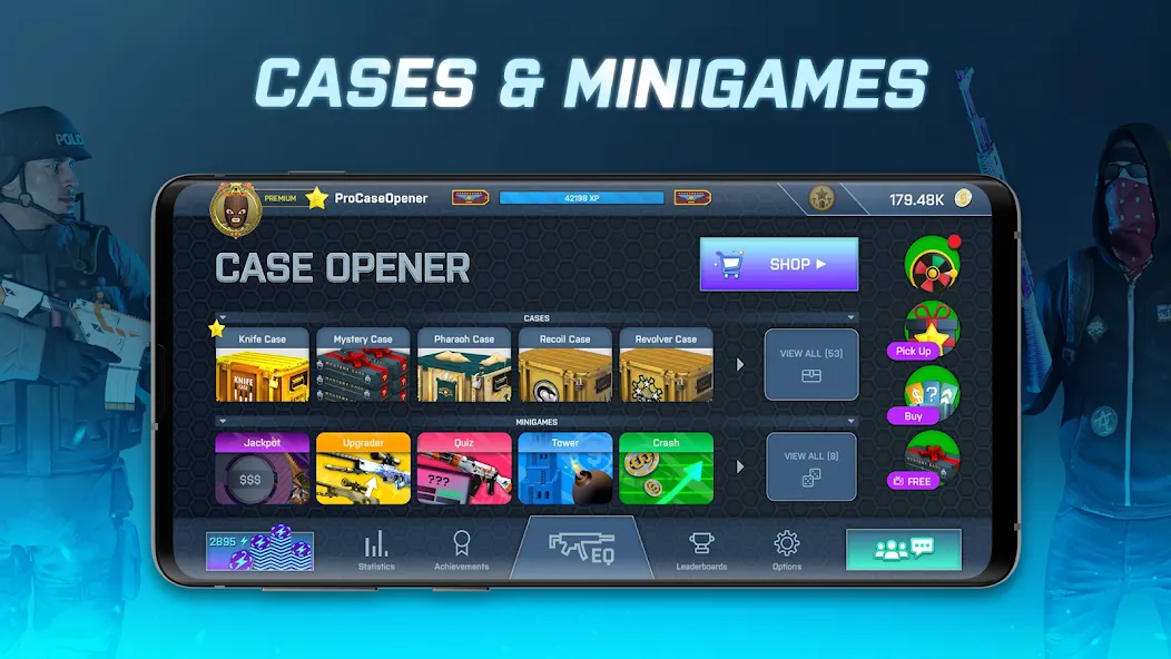 Case Opener - skins simulator (Кейс Опенер)  [МОД Бесконечные деньги] Screenshot 2