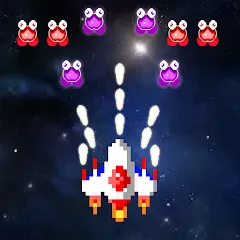 Взломанная Galaxiga Retro Arcade Action (Галаксига Ретро Аркейд Экшн)  [МОД Бесконечные деньги] - полная версия apk на Андроид