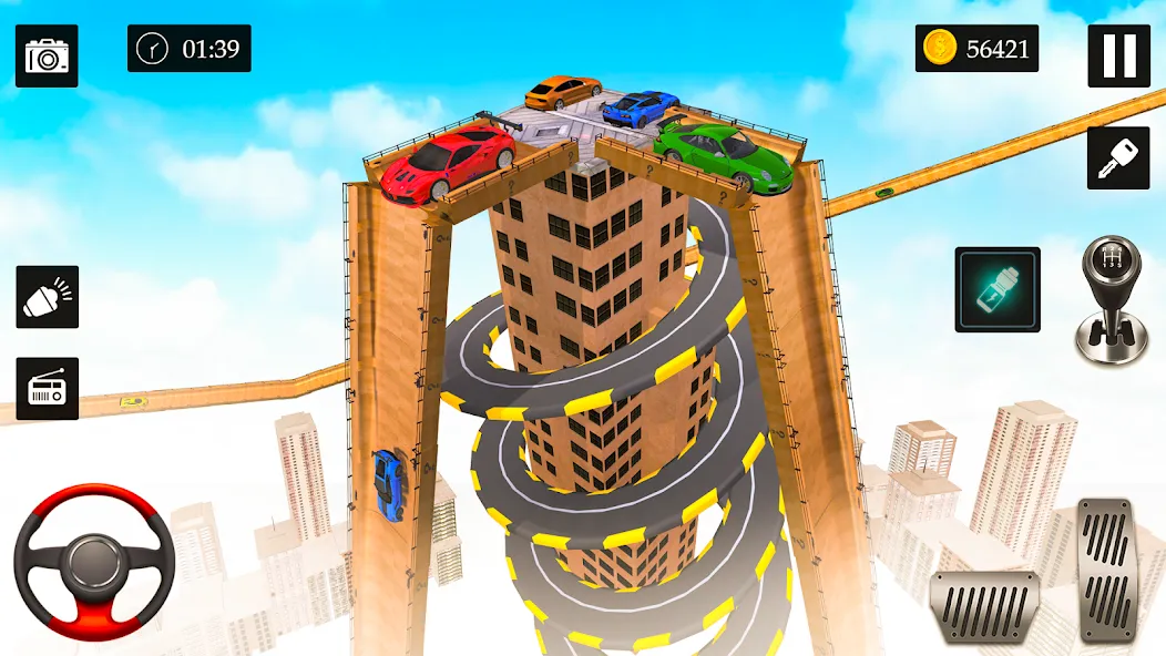 Ramp Car Stunt Racing Game (Крейзи Кар Стантс)  [МОД Бесконечные деньги] Screenshot 1