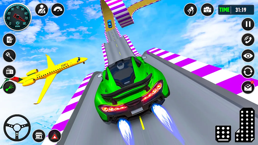 Ramp Car Stunt Racing Game (Крейзи Кар Стантс)  [МОД Бесконечные деньги] Screenshot 3