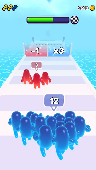 Join Blob Clash 3D: Mob Runner (Джойн Блоб Клаш 3D)  [МОД Много монет] Screenshot 3