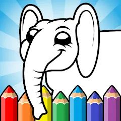 Скачать взломанную Easy coloring pages for kids  [МОД Unlocked] - последняя версия apk на Андроид