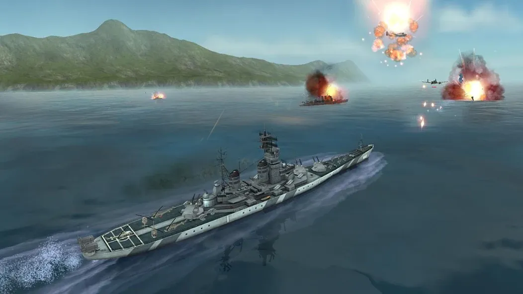 WARSHIP BATTLE:3D World War II  [МОД Menu] Screenshot 2