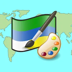 Взломанная Draw The Flag - Quiz & Maker  [МОД Unlocked] - стабильная версия apk на Андроид