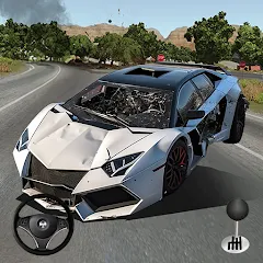 Скачать взлом Mega Car Crash Simulator (Мега Кар Краш Симулятор)  [МОД Unlocked] - полная версия apk на Андроид