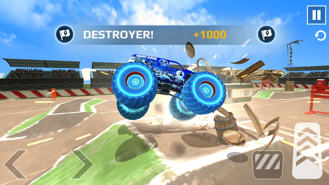 Car Games: Monster Truck Stunt (Монстртрак стант)  [МОД Много монет] Screenshot 4