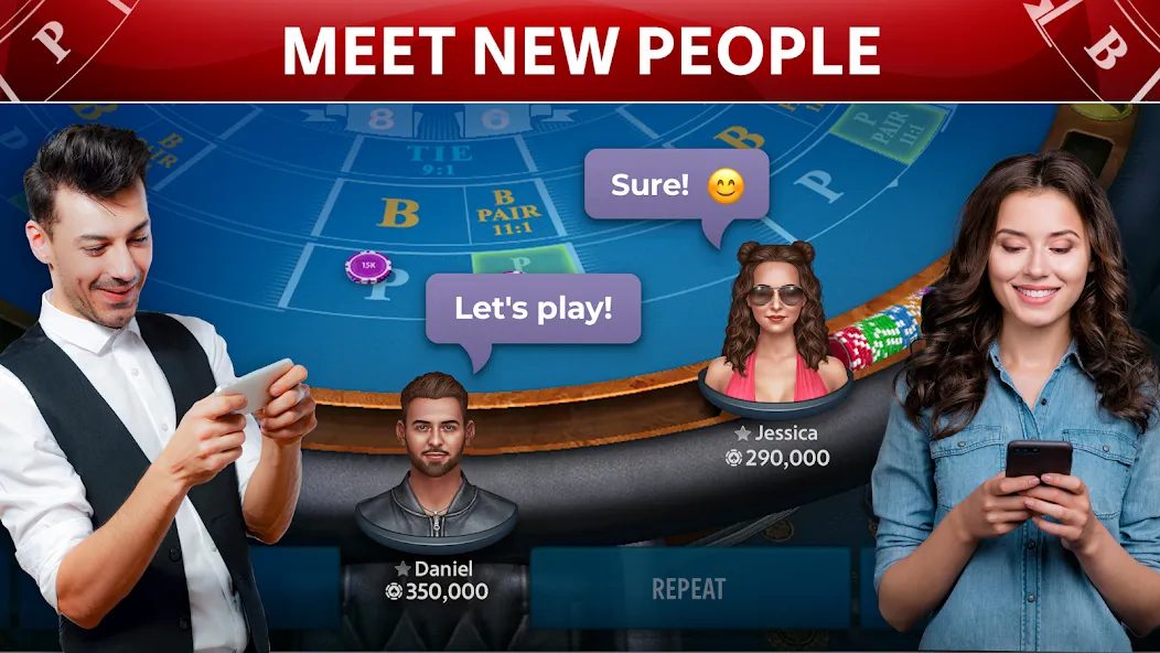 Baccarat Online: Baccarist  [МОД Menu] Screenshot 1