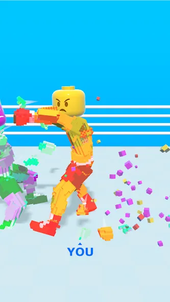 Block Fighter: Boxing Battle (Блок Файтер)  [МОД Бесконечные деньги] Screenshot 2