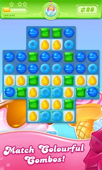 Candy Crush Jelly Saga (Кенди Краш Джелли Сага)  [МОД Много денег] Screenshot 2