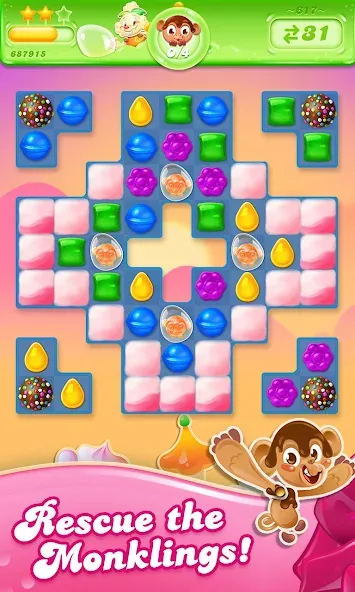 Candy Crush Jelly Saga (Кенди Краш Джелли Сага)  [МОД Много денег] Screenshot 3