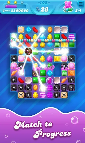 Candy Crush Soda Saga (Кенди Краш Сода Сага)  [МОД Много денег] Screenshot 2