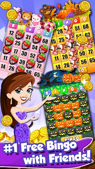 Bingo PartyLand 2: Bingo Games (Бинго Патиленд 2)  [МОД Menu] Screenshot 1