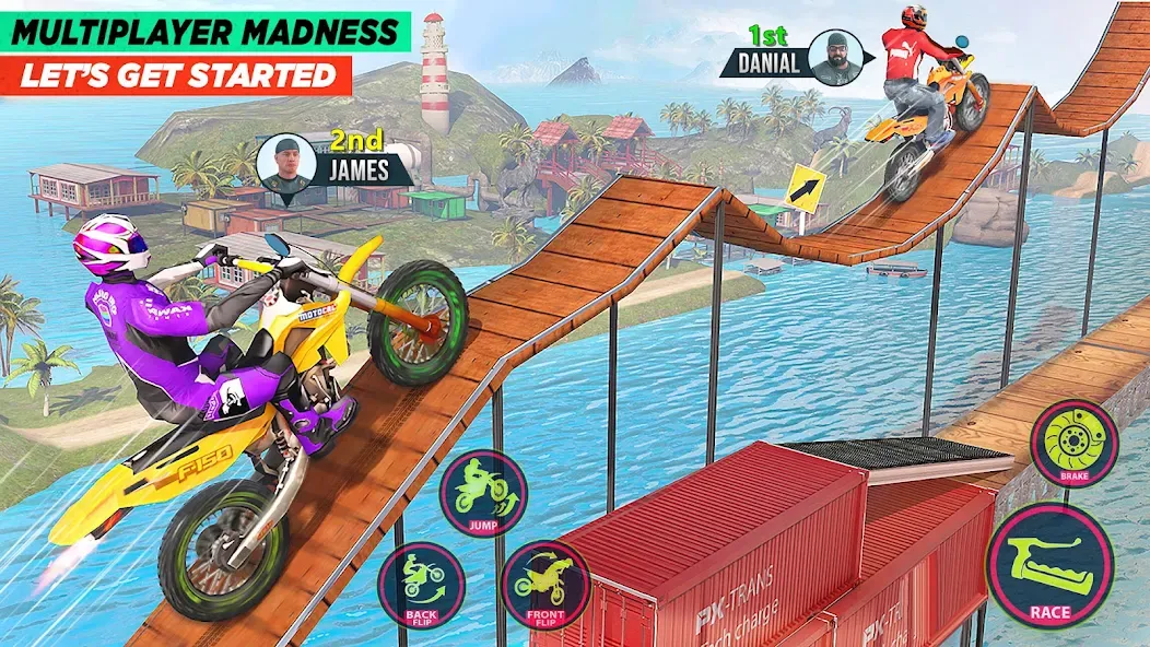 Bike Stunt Game: Tricks Master  [МОД Много денег] Screenshot 1