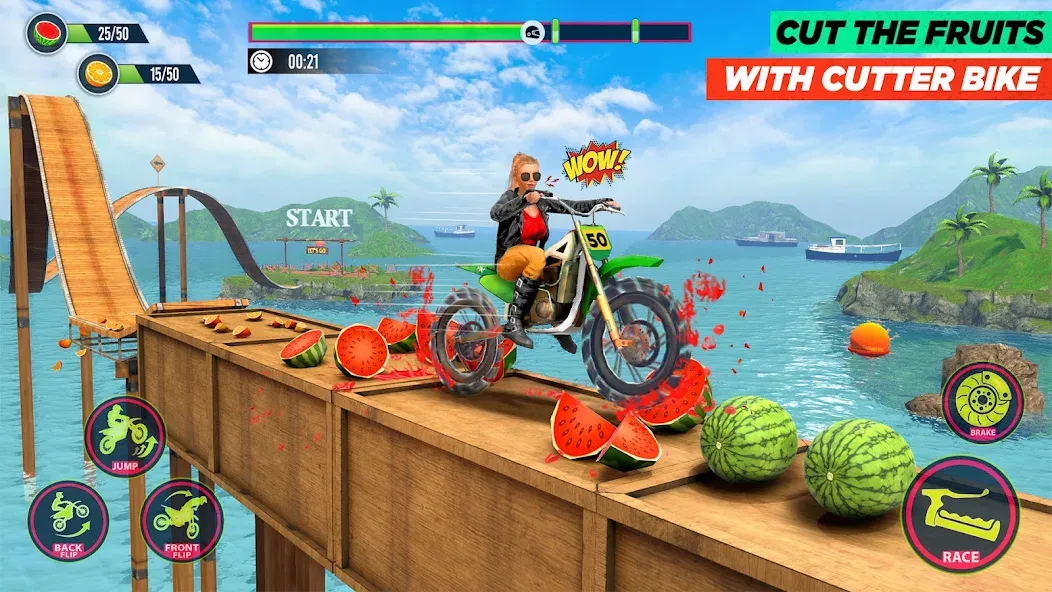 Bike Stunt Game: Tricks Master  [МОД Много денег] Screenshot 2