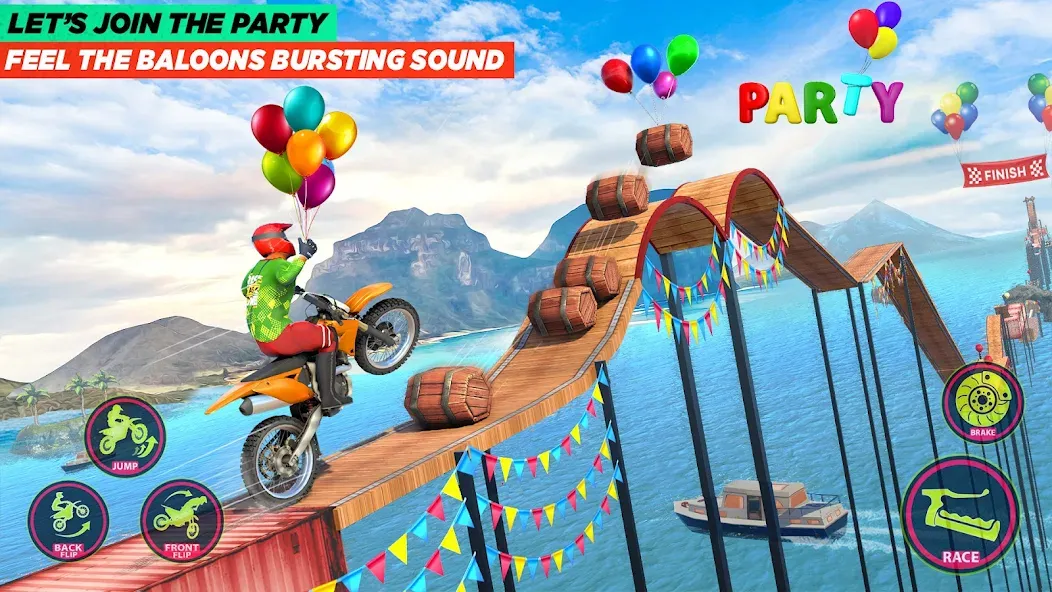 Bike Stunt Game: Tricks Master  [МОД Много денег] Screenshot 3