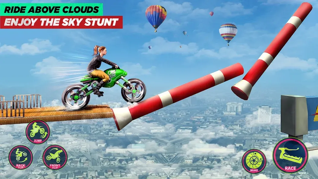 Bike Stunt Game: Tricks Master  [МОД Много денег] Screenshot 5