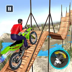 Скачать взлом Bike Stunt Game: Tricks Master  [МОД Много денег] - полная версия apk на Андроид