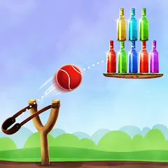 Взломанная Bottle Shooting Game 2  [МОД Бесконечные деньги] - полная версия apk на Андроид