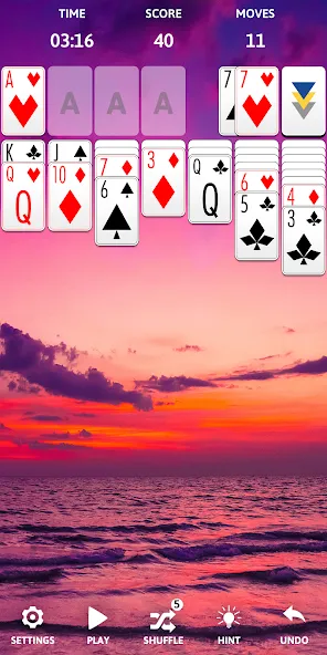 Solitaire Classic Era Games  [МОД Много монет] Screenshot 5