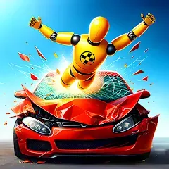 Взломанная Realistic Car Crash Simulator (Реалистичный симулятор автокатастроф)  [МОД Mega Pack] - полная версия apk на Андроид