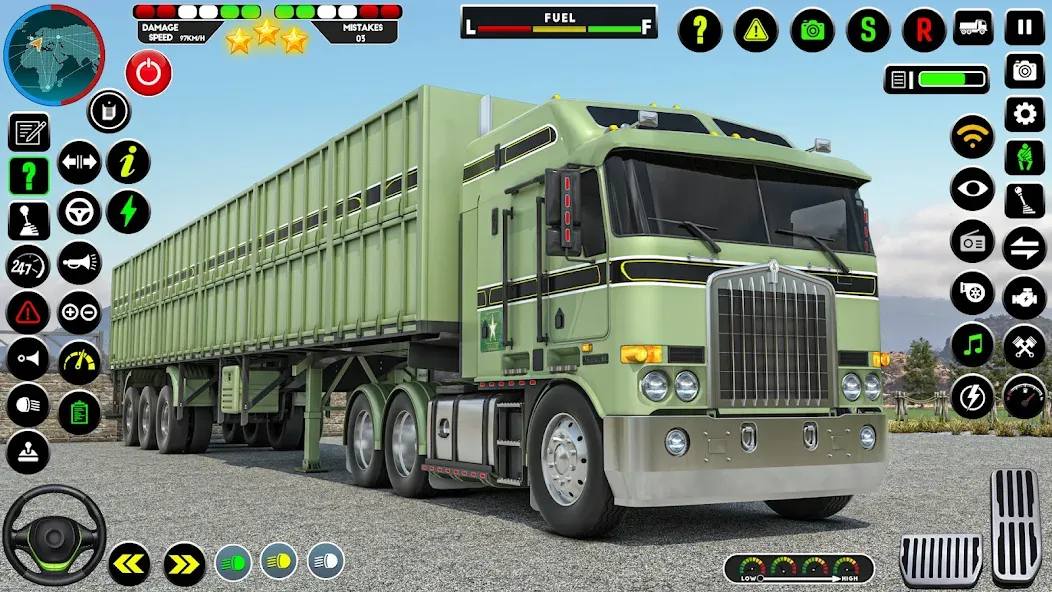 Army Truck Transporter Game 3D  [МОД Бесконечные монеты] Screenshot 5