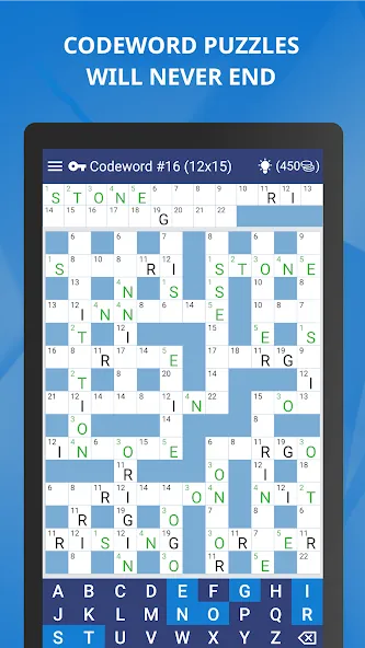 Keywords — Codeword Puzzle  [МОД Меню] Screenshot 2