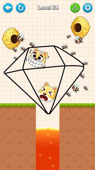 Draw to Save - Save the Dog  [МОД Menu] Screenshot 5