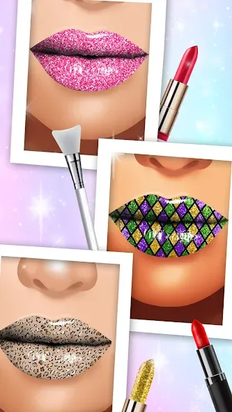 Lip Art Makeup Beauty Game  [МОД Unlimited Money] Screenshot 1