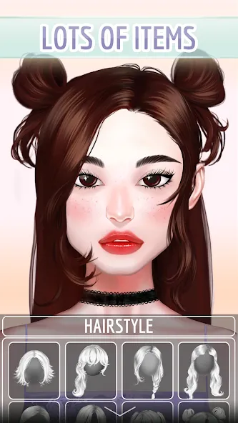 Avatar Character: Girl Creator  [МОД Бесконечные монеты] Screenshot 3