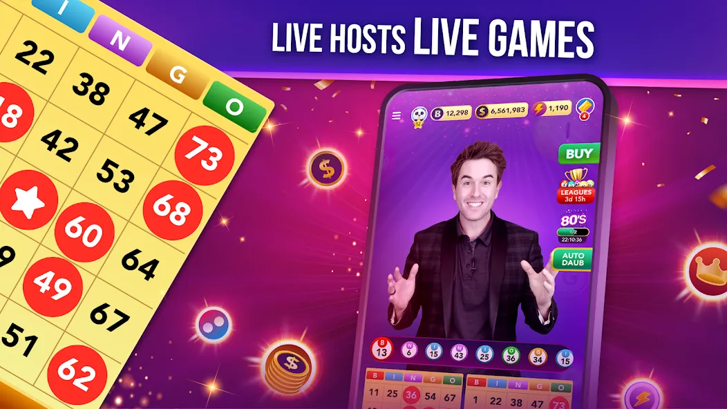 Live Play Bingo: Real Hosts (Лайв Плей Бинго)  [МОД Mega Pack] Screenshot 2