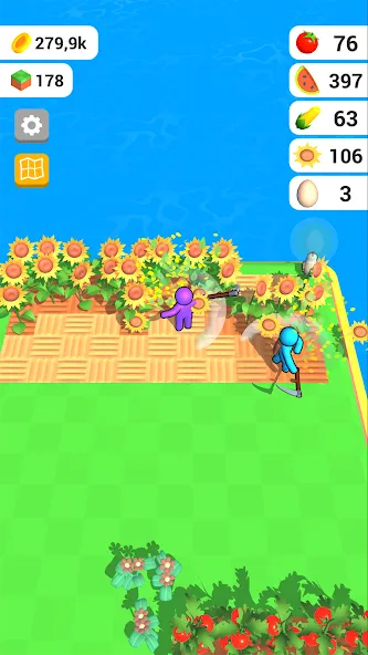 Farm Land - Farming life game (Фарм Лэнд)  [МОД Unlimited Money] Screenshot 3