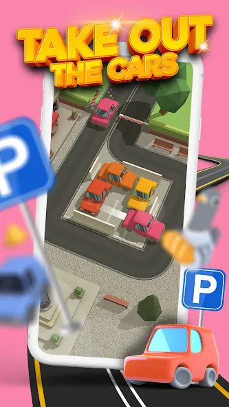 Parking Jam 3D (Парковочный затор 3D)  [МОД Бесконечные деньги] Screenshot 1