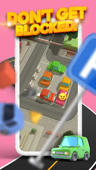 Parking Jam 3D (Парковочный затор 3D)  [МОД Бесконечные деньги] Screenshot 2