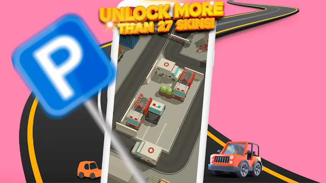 Parking Jam 3D (Парковочный затор 3D)  [МОД Бесконечные деньги] Screenshot 3