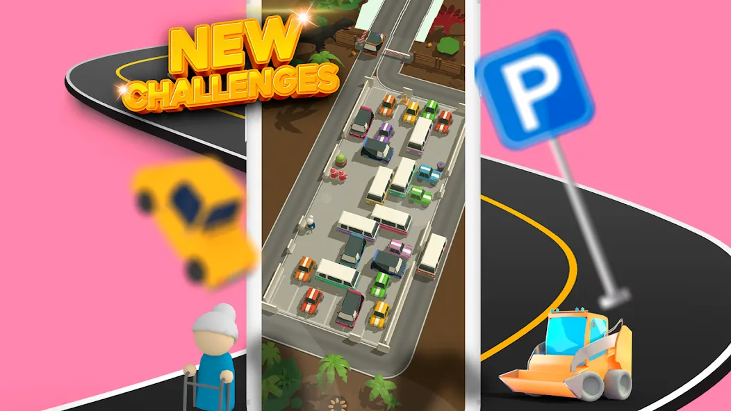 Parking Jam 3D (Парковочный затор 3D)  [МОД Бесконечные деньги] Screenshot 4