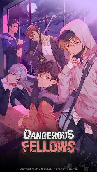 Dangerous Fellows:Otome Dating  [МОД Unlimited Money] Screenshot 1