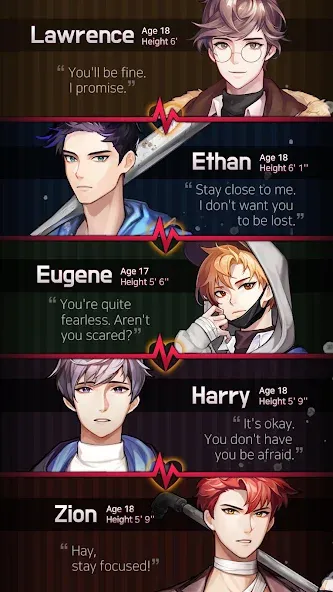 Dangerous Fellows:Otome Dating  [МОД Unlimited Money] Screenshot 3