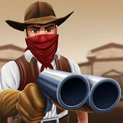 Скачать взломанную West Cowboy Western Polygon  [МОД Много монет] - последняя версия apk на Андроид