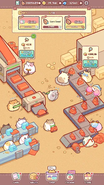 Hamster Bag Factory : Tycoon (Хэмстер сумка фабрика)  [МОД Много денег] Screenshot 5