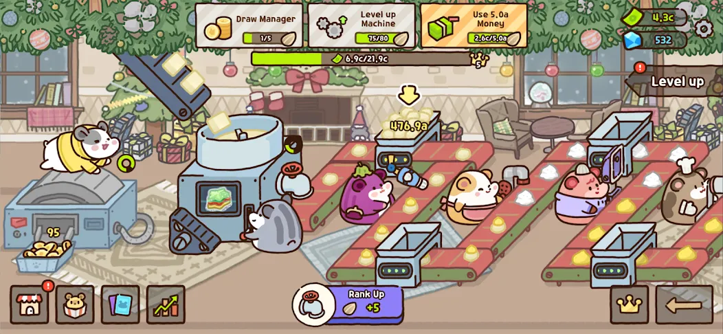 Hamster Cookie Factory  [МОД Бесконечные деньги] Screenshot 5