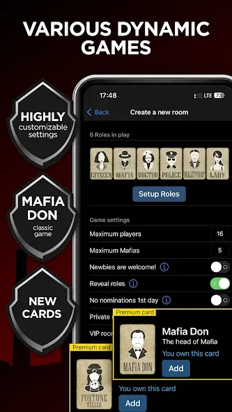 Mafia Online With Video Chat  [МОД Бесконечные деньги] Screenshot 4