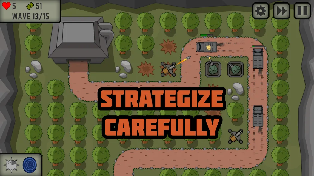 Tactical War: Tower Defense  [МОД Меню] Screenshot 1