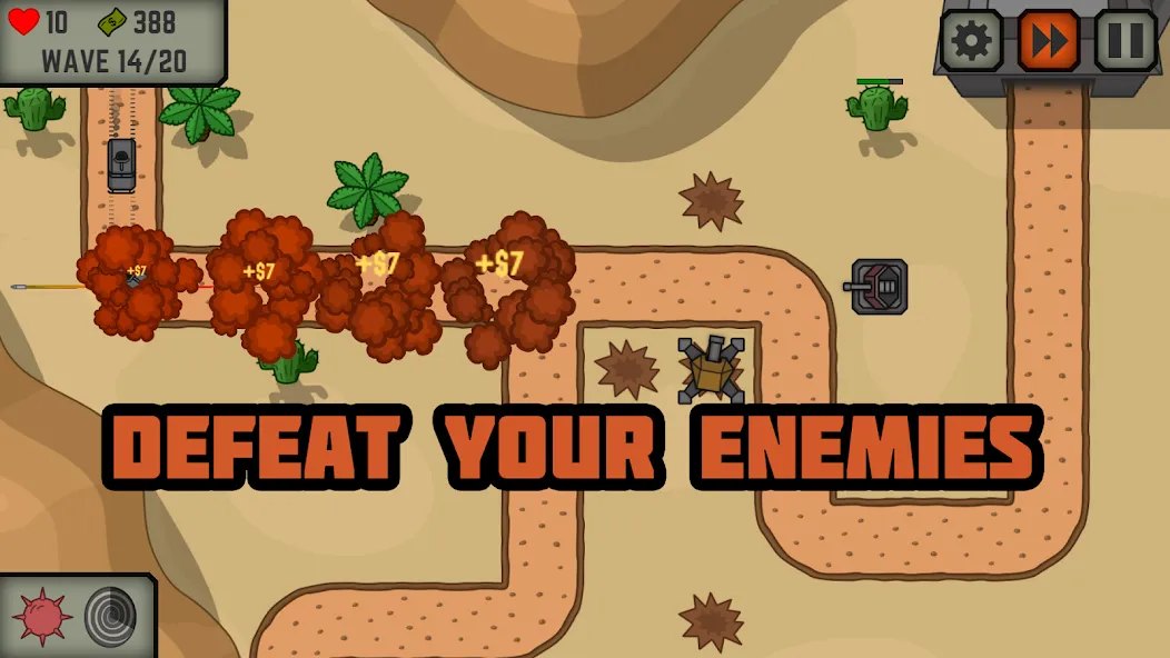 Tactical War: Tower Defense  [МОД Меню] Screenshot 5