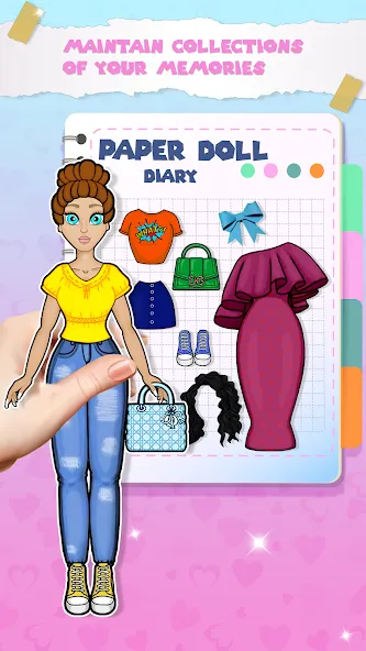 Paper Doll Dress up Games  [МОД Много денег] Screenshot 2