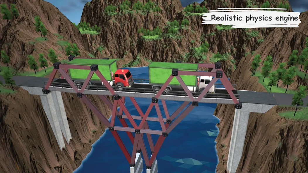 Bridgezz: Bridge Construction (Бриджзз)  [МОД Много монет] Screenshot 4