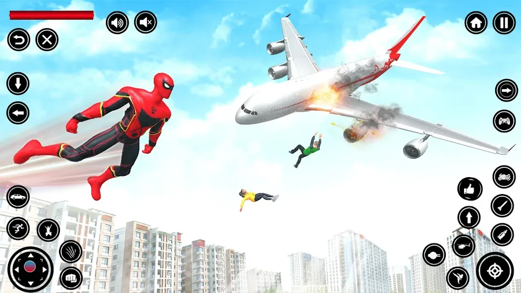 Flying Spider Rope Hero Fight (Флайинг Спайдер Роп Хиро Файт)  [МОД Бесконечные деньги] Screenshot 5