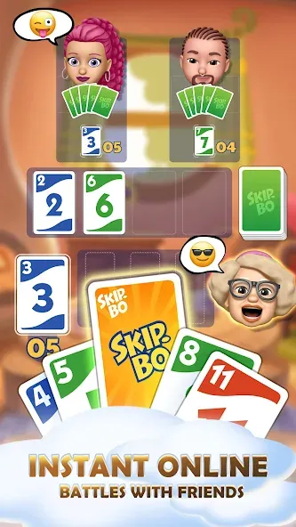 Skip-Bo (кип)  [МОД Unlimited Money] Screenshot 2