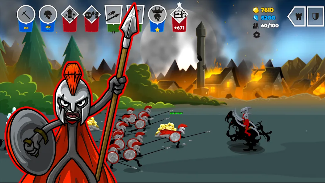 Stick War: Saga (Стик Вар 3)  [МОД Много денег] Screenshot 3