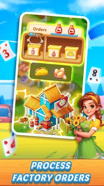 Solitaire Farm Adventure (Солитер)  [МОД Menu] Screenshot 3