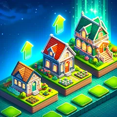 Скачать взломанную Merge HomeTown: Merge Games  [МОД Mega Pack] - стабильная версия apk на Андроид